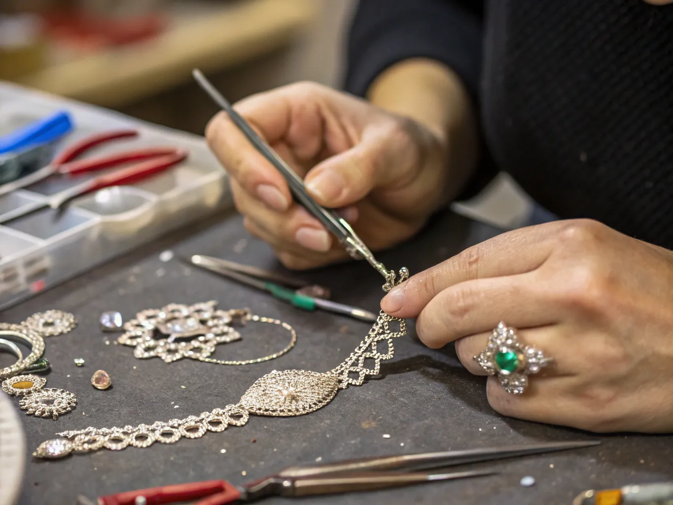 Håndværksprocessen Nærbillede af håndværksprocessen